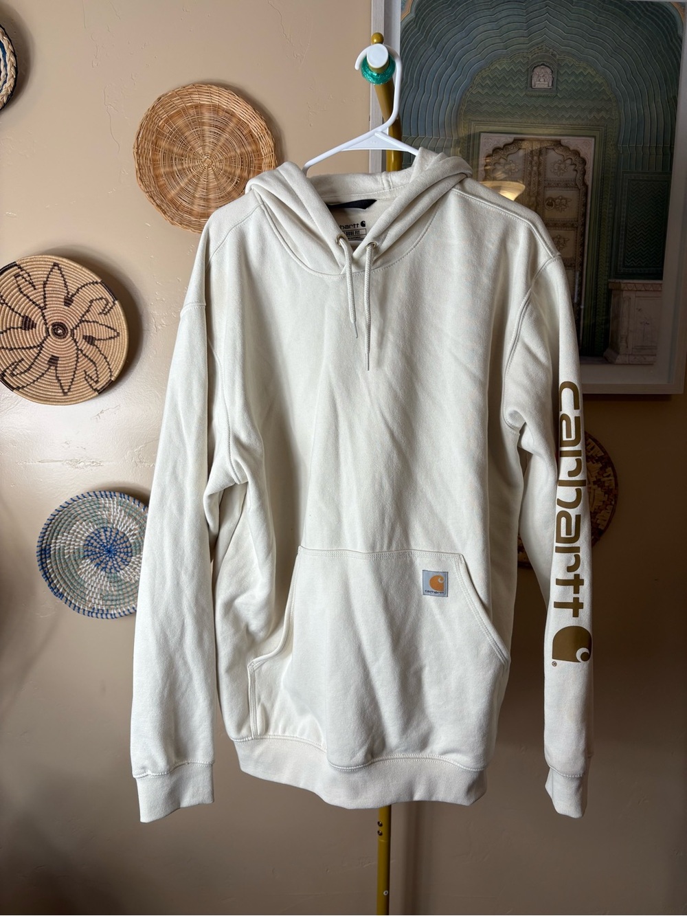Carhartt Loose Fit Hoodie in Off-White